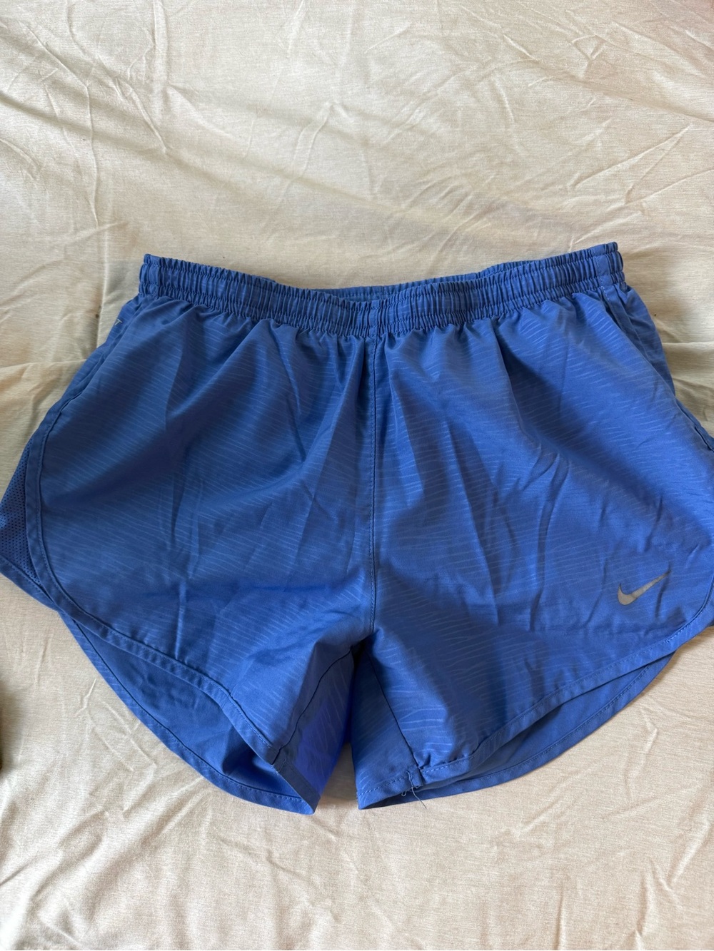Nike Royal Blue Athletic Running Shorts with Swoosh